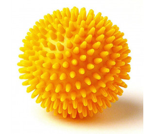 Мяч массажный, L0108, диаметр 8 см, жёлтый